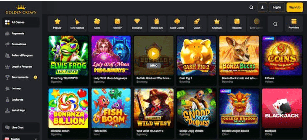 golden crown landing page